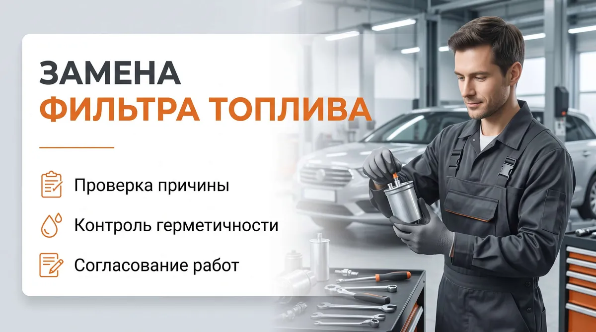 Замена топливного фильтра