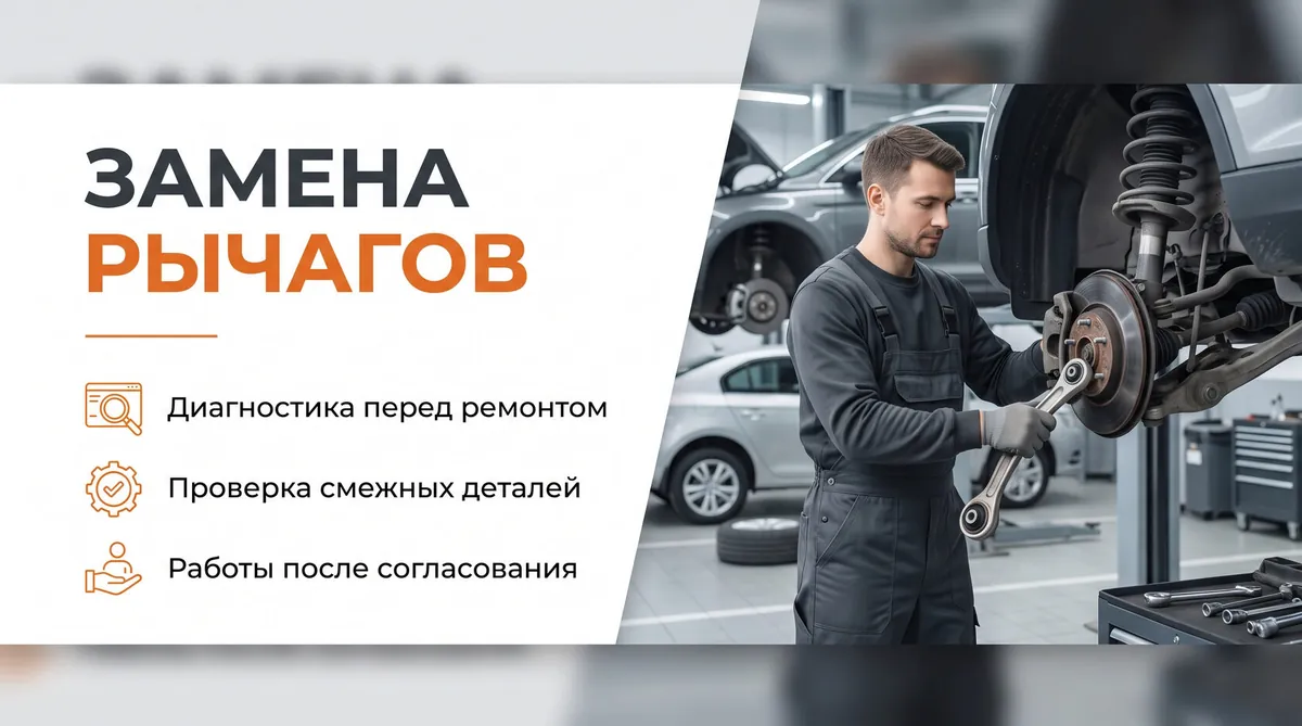 Замена рычагов подвески