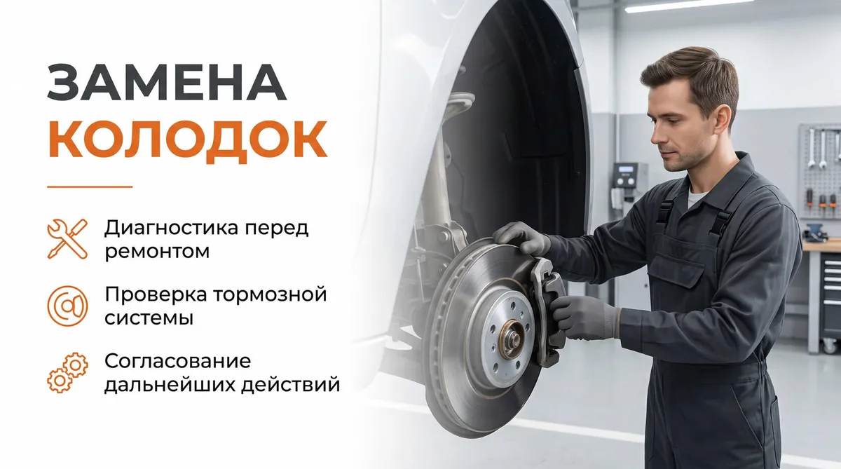 Замена тормозных колодок