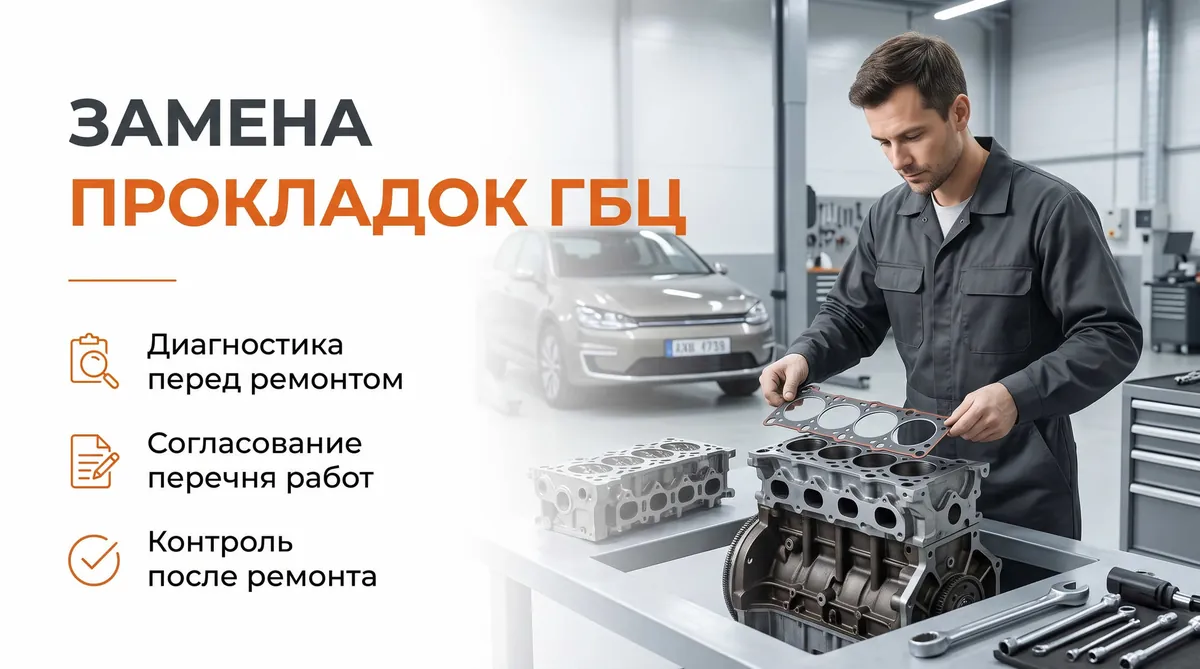 Замена прокладок ГБЦ
