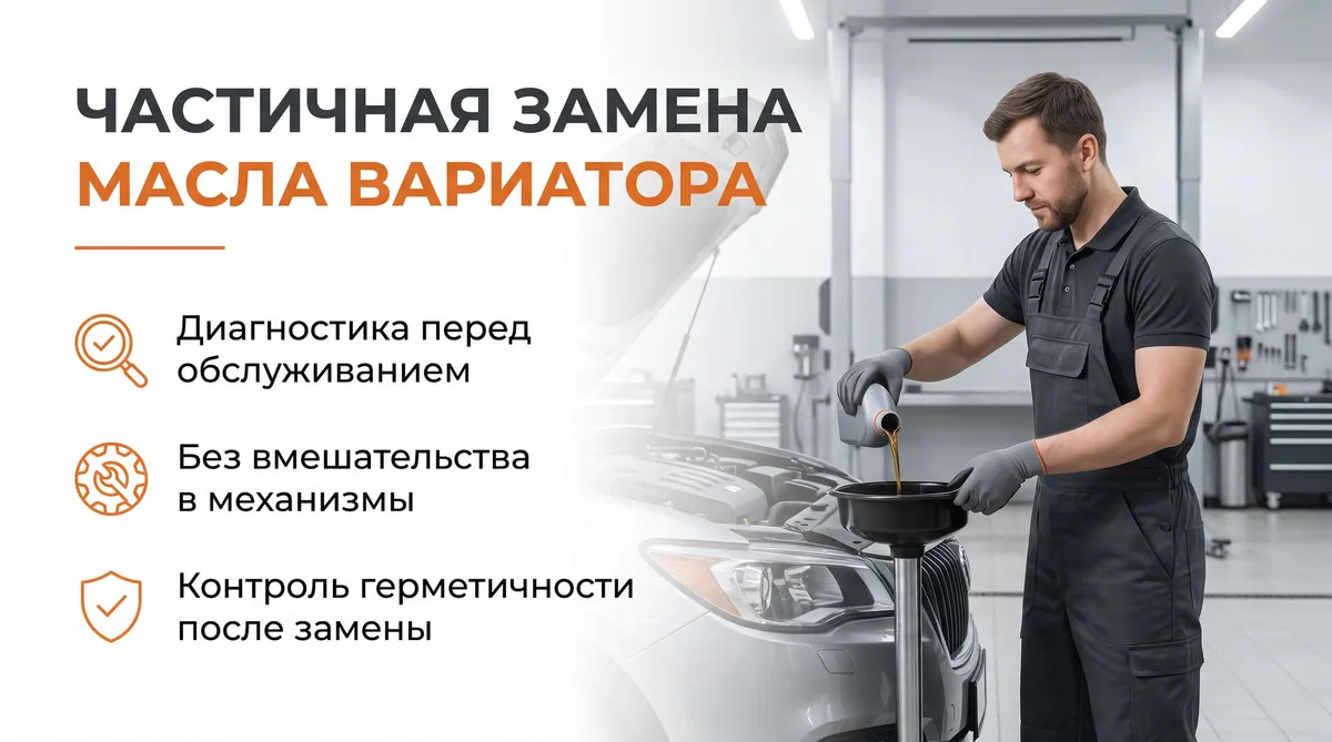 Частичная замена масла в вариаторе